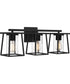 Lodge Large 3-light Bath Light Matte Black