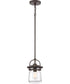 LaSalle Small 1-light Mini Pendant Western Bronze