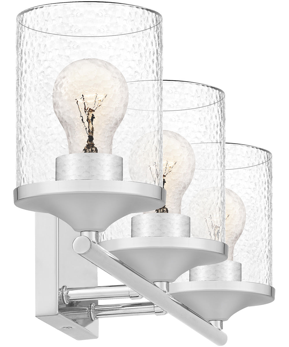 Abner Large 3-light Bath Light Polished Chrome