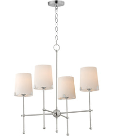 Huntington 4-Light Chandelier Satin Nickel