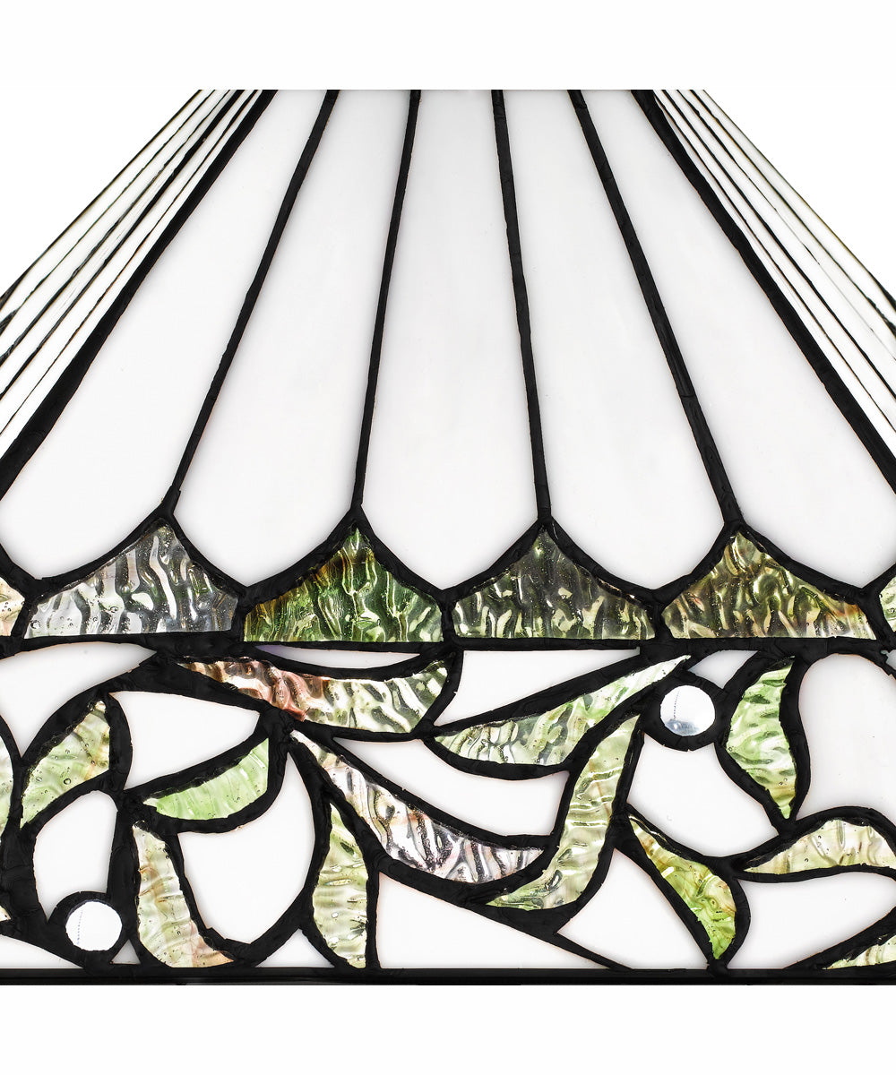 Tiffany Small 2-light Table Lamp Matte Black