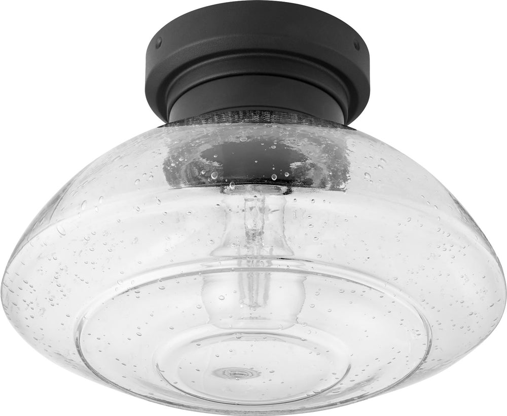 11"W Windmill 1-light LED Ceiling Fan Light Kit Noir