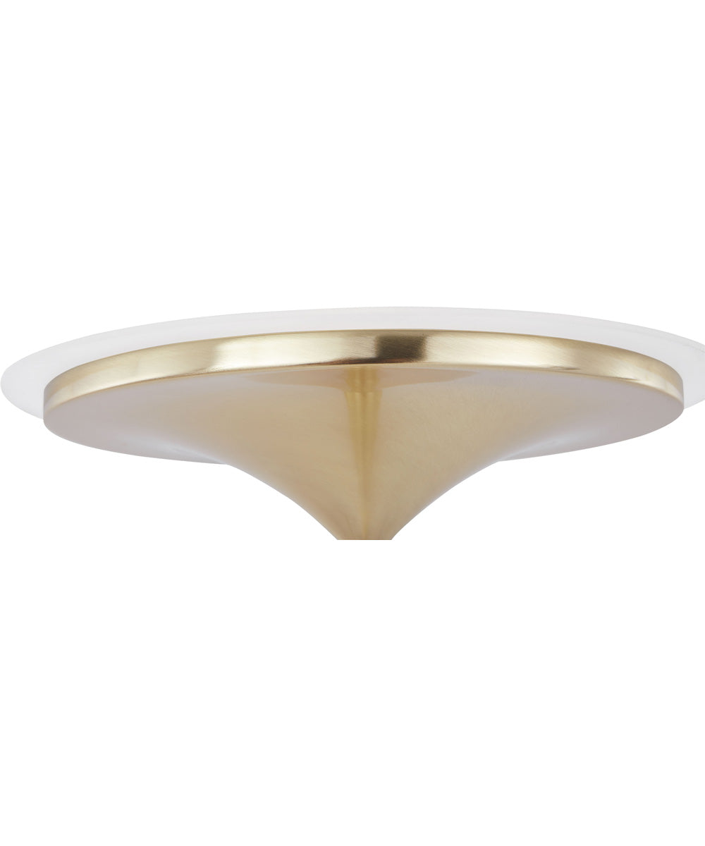 Leipzig LED Torchiere Satin Brass