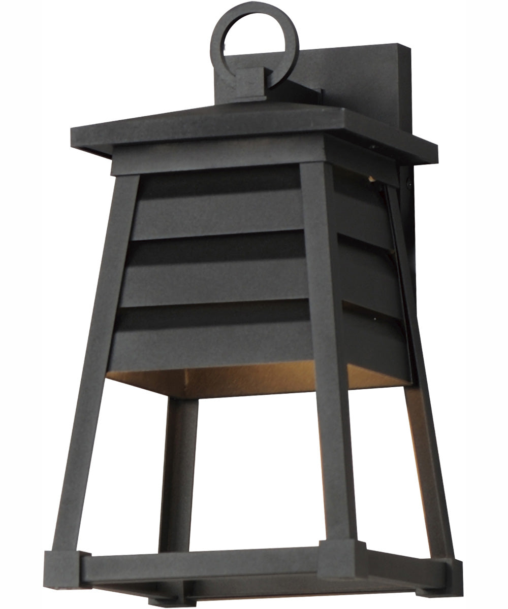 Shutters Vivex 1-Light Small Outdoor Wall Sconce Black