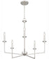 Prescott 5-light Chandelier Brushed Nickel