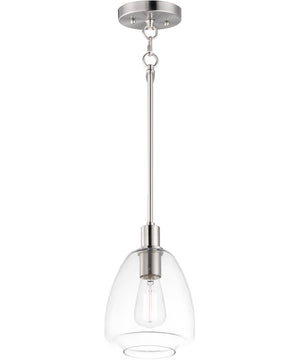 Babylon 1-Light Pendant Satin Nickel
