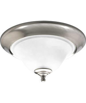 Trinity 2-Light 15" Close-to-Ceiling Brushed Nickel