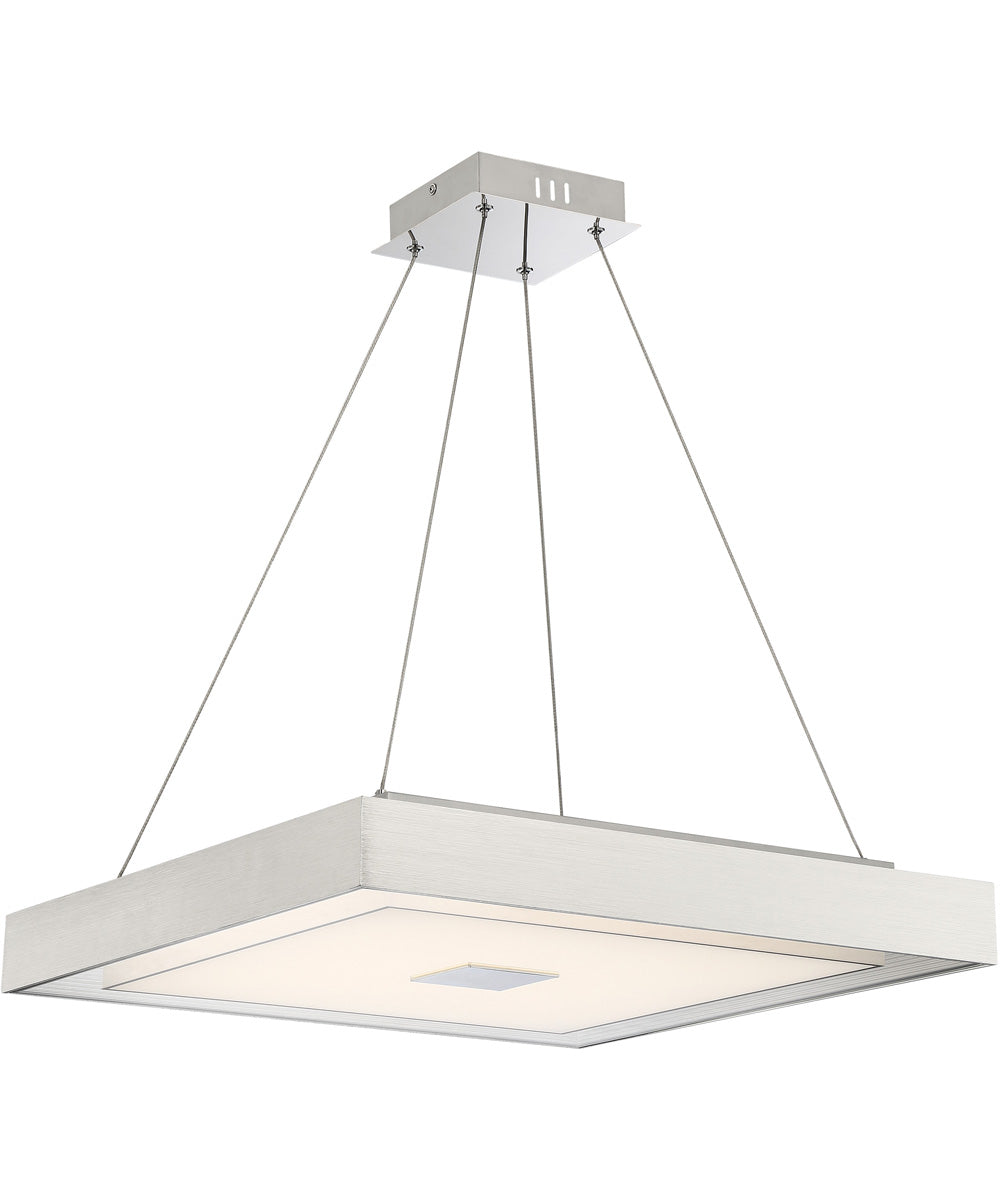 Halona 1-Light Led Pendant Chrome/Aluminum/Frost Glass