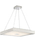 Halona 1-Light Led Pendant Chrome/Aluminum/Frost Glass
