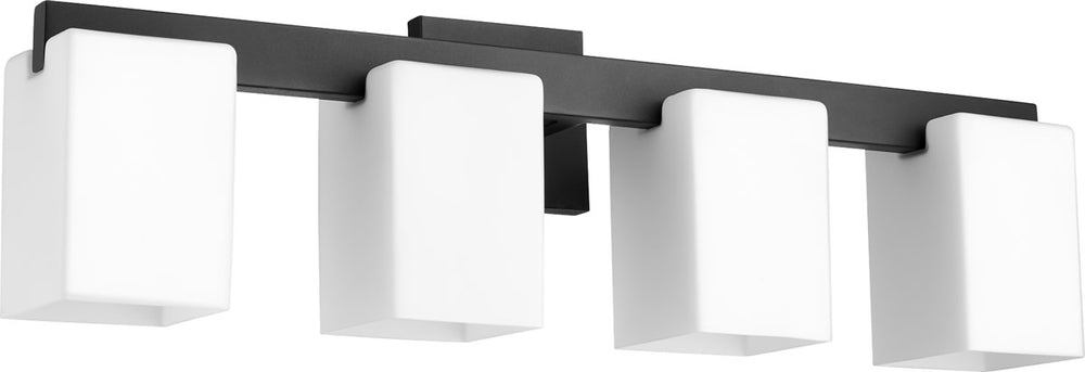 28"W Modus 4-light Bath Vanity Light Noir