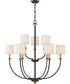 Audley 9-light Chandelier Old Bronze
