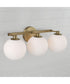 Ansley 3-Light Vanity Aged Brass