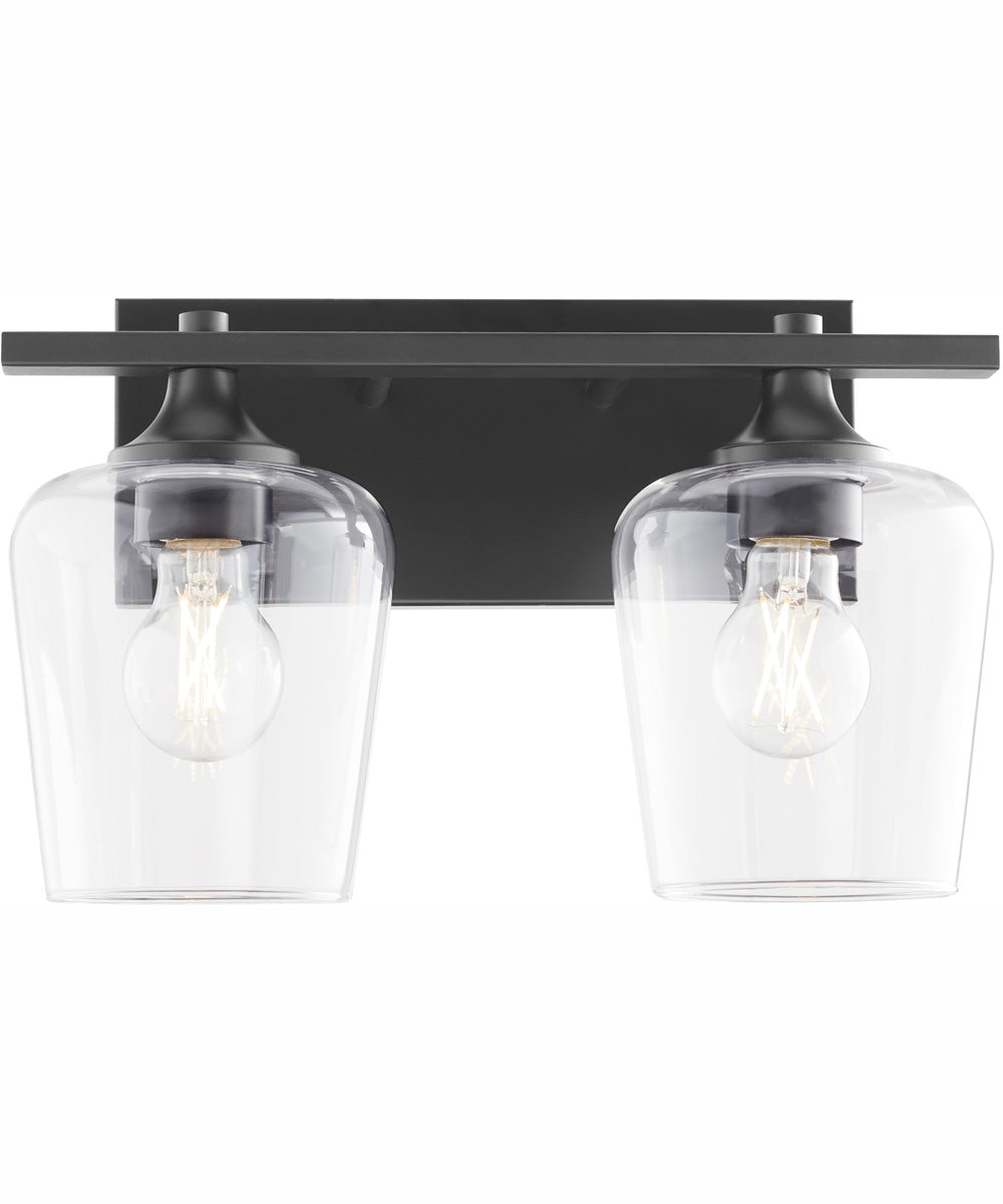 Veno 2-light Bath Vanity Light Matte Black