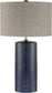 29"H Jacoby 1-light Table Lamp Navy Blue