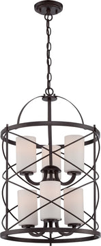 16"W Ginger 6-Light Chandelier Old Bronze