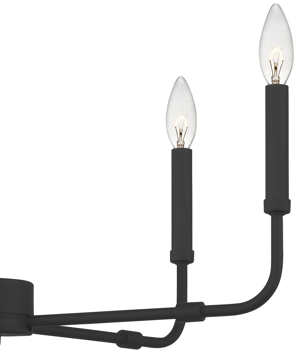 Abner 5-light Chandelier Matte Black