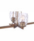 Guiding Star 4-Light Chandelier Satin Brass