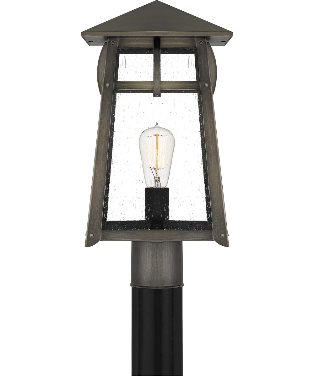 Merle Large 1-light Outdoor Post Light  Coastal Armour Aluminum Burnished Bronze