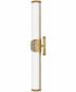 Femi LED-Light Medium LED Vanity in Lacquered Brass