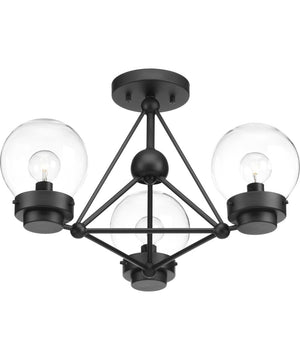 Spatial Semi-Flush/Convertible Matte Black