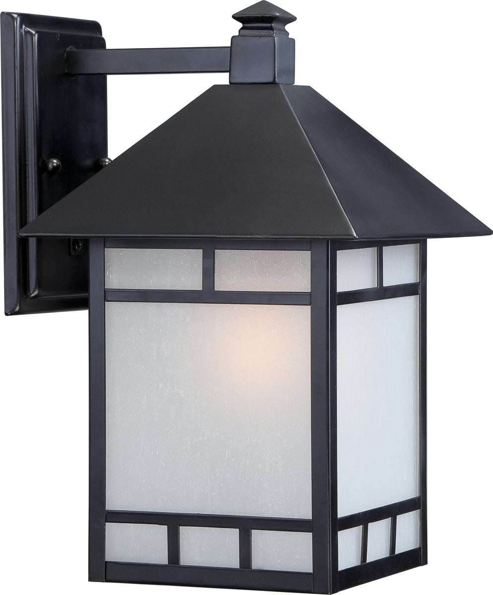 14"H Drexel 1-Light Outdoor Stone Black