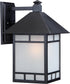 14"H Drexel 1-Light Outdoor Stone Black