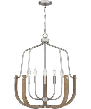 Challis 5-light Chandelier Antique Nickel