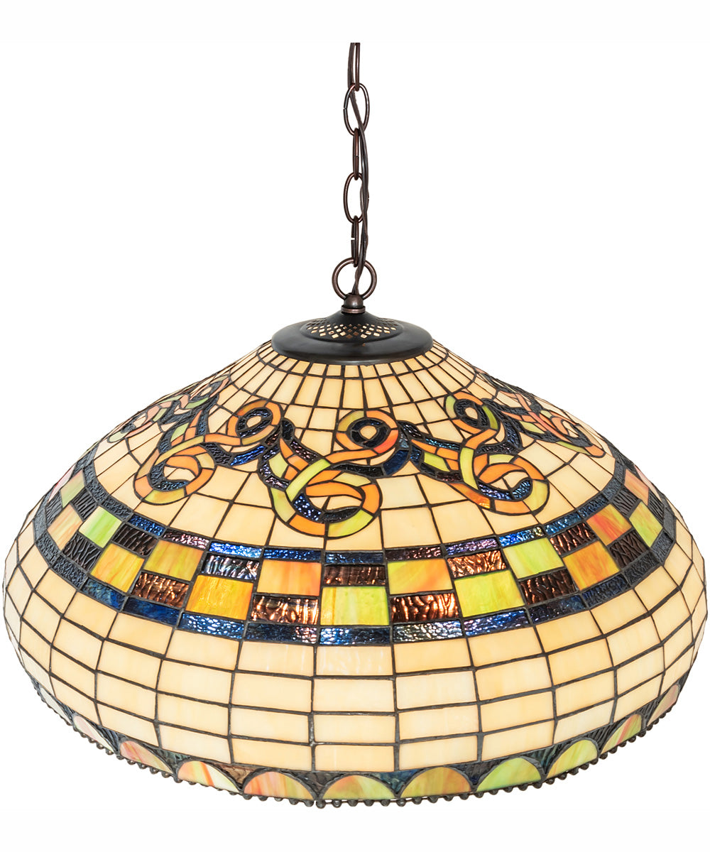 23" Wide Tiffany Edwardian Pendant