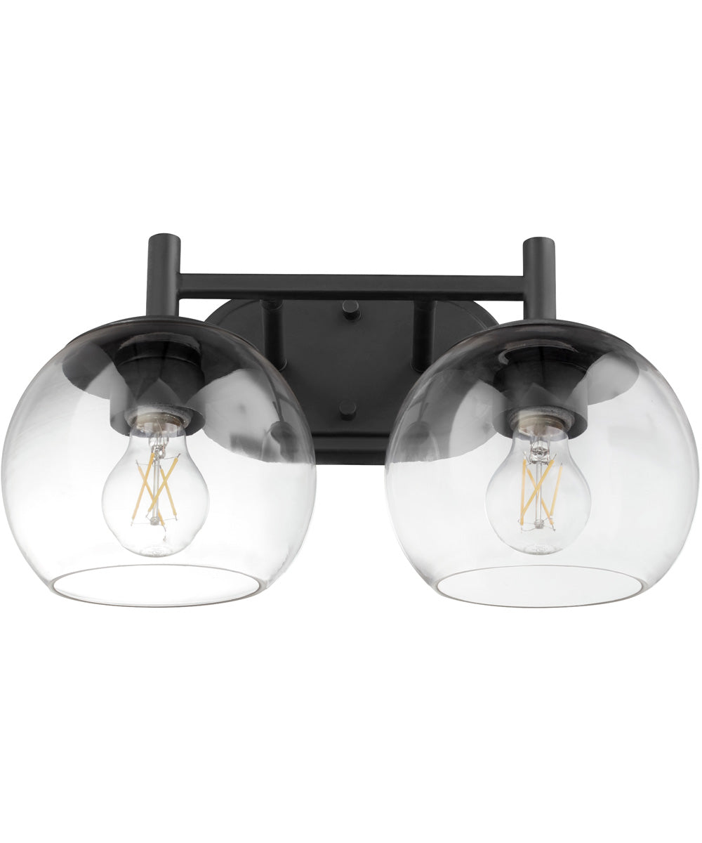 Lyon 2-light Bath Vanity Light Matte Black