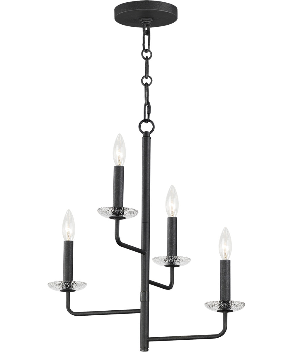 Madeira 4-Light Chandelier Anthracite