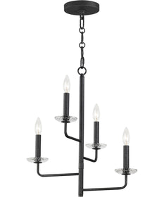 Madeira 4-Light Chandelier Anthracite