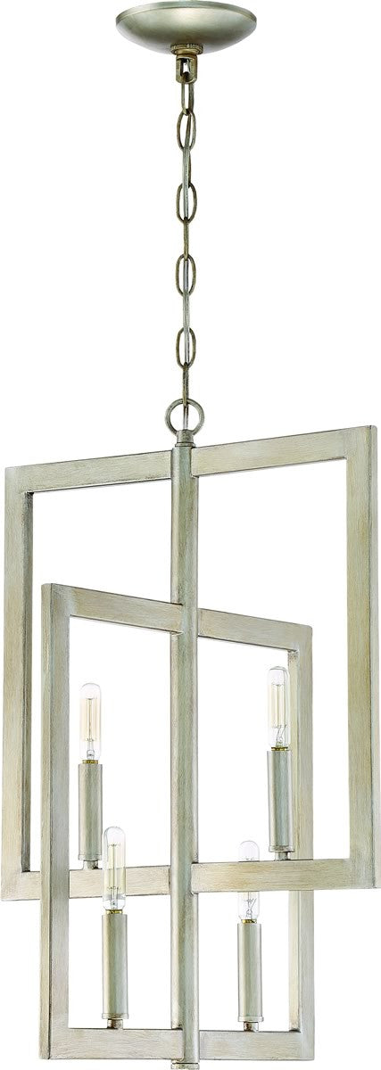 16"W Portrait 4-Light Foyer Light Gold Twilight