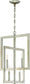 16"W Portrait 4-Light Foyer Light Gold Twilight