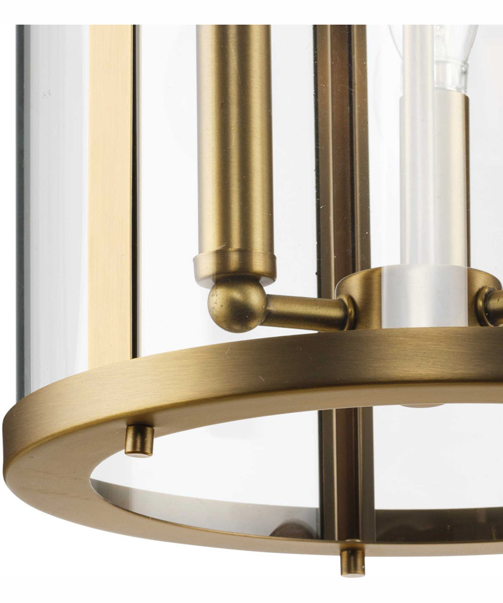 Gilliam 3-Light New Traditional Hall & Foyer Vintage Brass