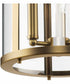 Gilliam 3-Light New Traditional Hall & Foyer Vintage Brass