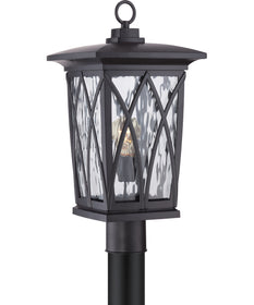 Grover Large 1-light Outdoor Post Light Mystic Black