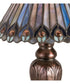 13"H Jeweled Peacock Accent Cone Lamp