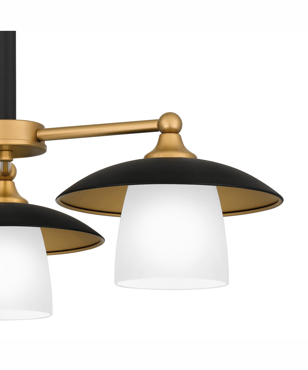 Fayette 3-light Chandelier Earth Black