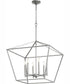 Gabriel 6-light Nook Chandelier Classic Nickel