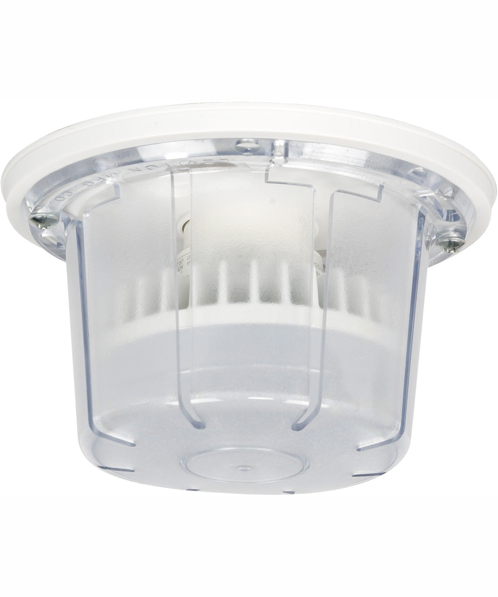 Keyless Fixtures and Accessory 1-Light Small Space Lighting White