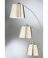 Quana 3-Light 3-Light Arch Lamp Brushed Nickel