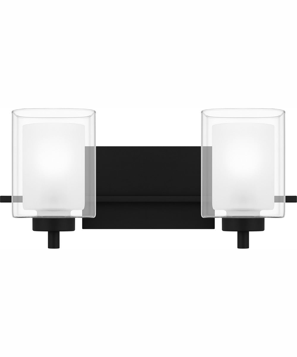 Kolt Medium 2-light Bath Light Matte Black