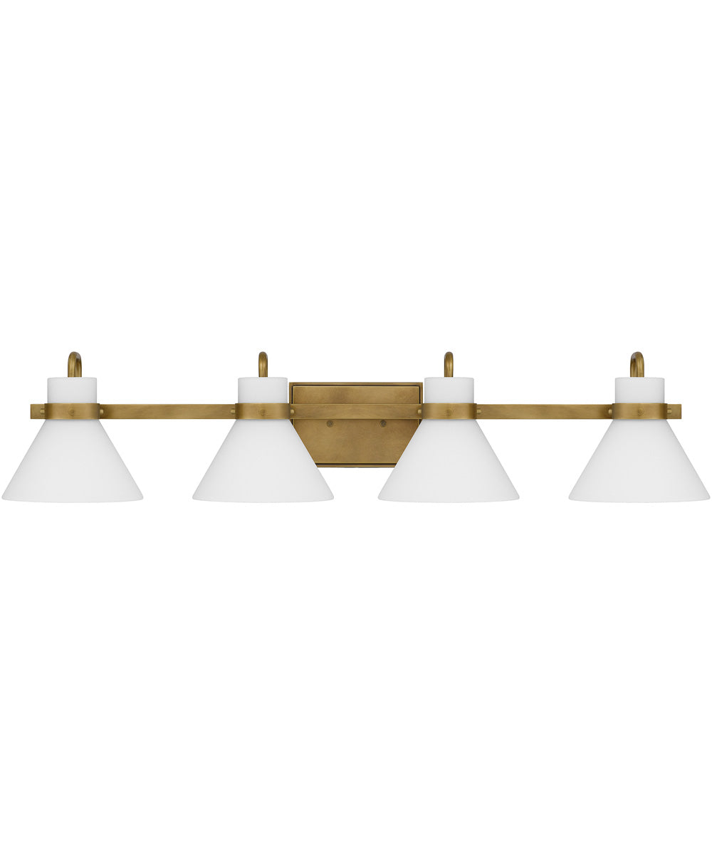 Regency Extra Large 4-light Bath Light Weathered Brass