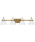 Regency Extra Large 4-light Bath Light Weathered Brass