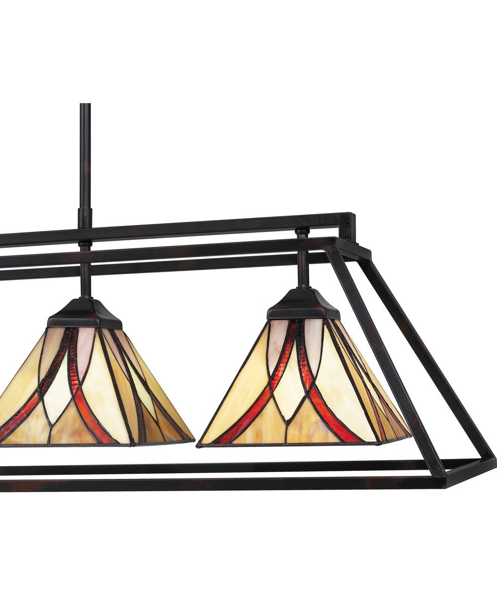 Asheville 4-light Island Light Valiant Bronze