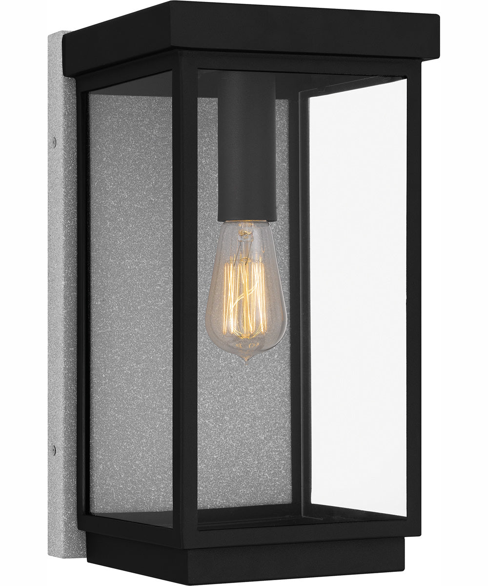 Ezra Medium 1-light Outdoor Wall Light Earth Black