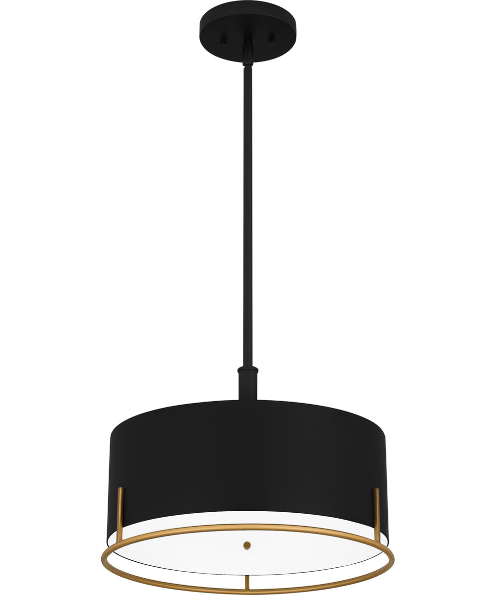 Quoizel Pendant Large 3-light Pendant Matte Black