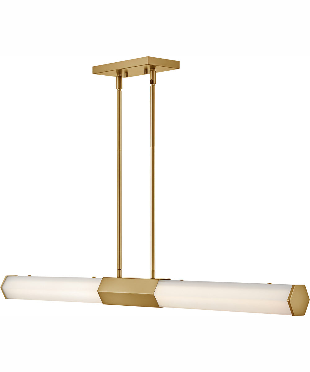 Facet LED-Light Medium LED Linear in Heritage Brass