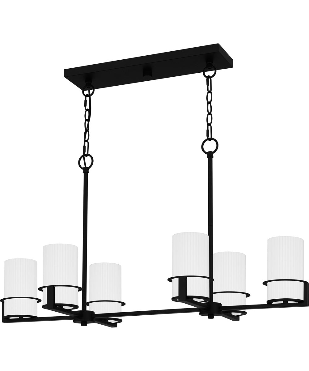 Seymour Medium 6-light Island Light Matte Black