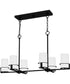 Seymour Medium 6-light Island Light Matte Black